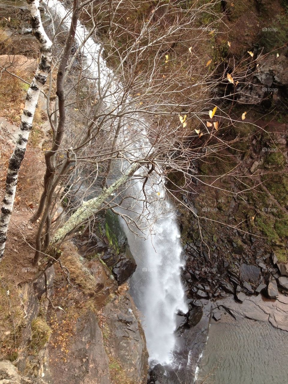 winter nature waterfall autumn by amy.fernow.5