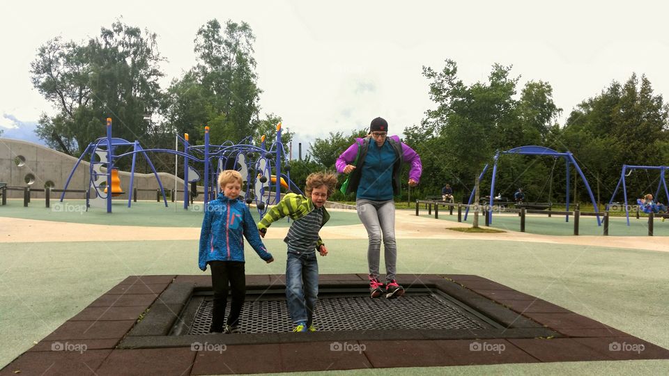 Jumping fun!. trampoline