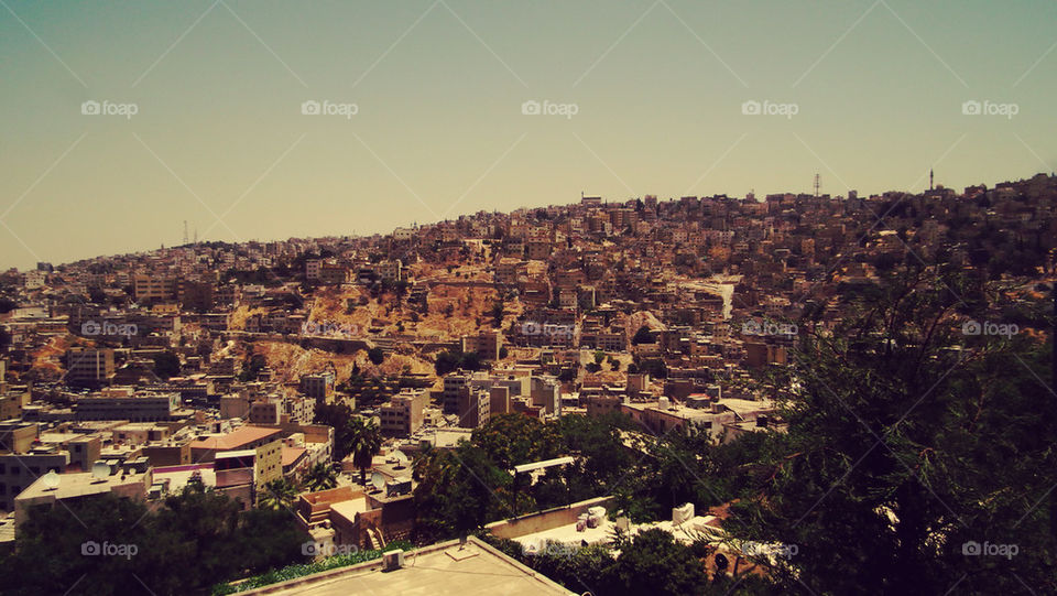 View spot on Amman city, Jordan