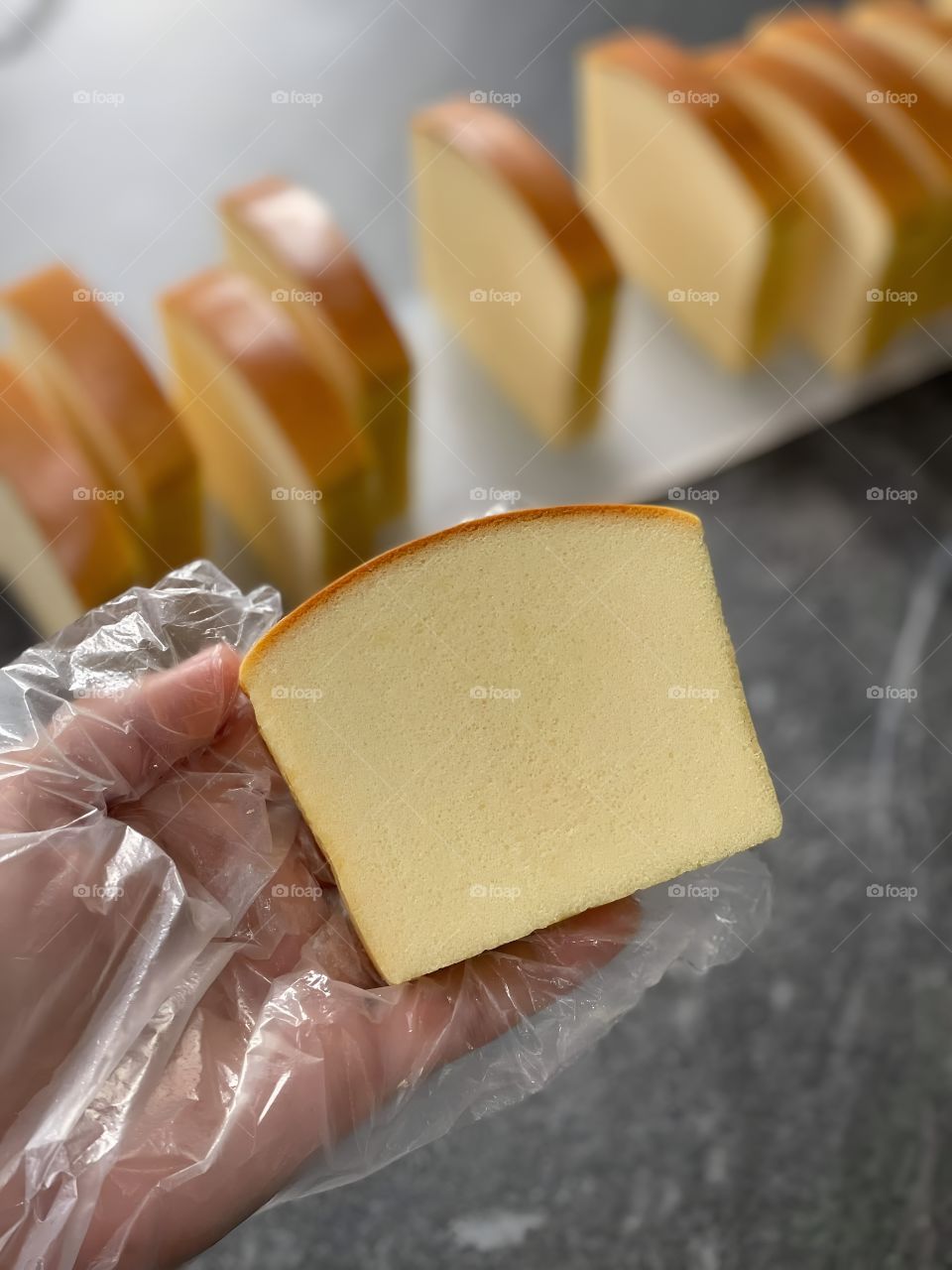 Delicious buttery bread, hot out of the oven.