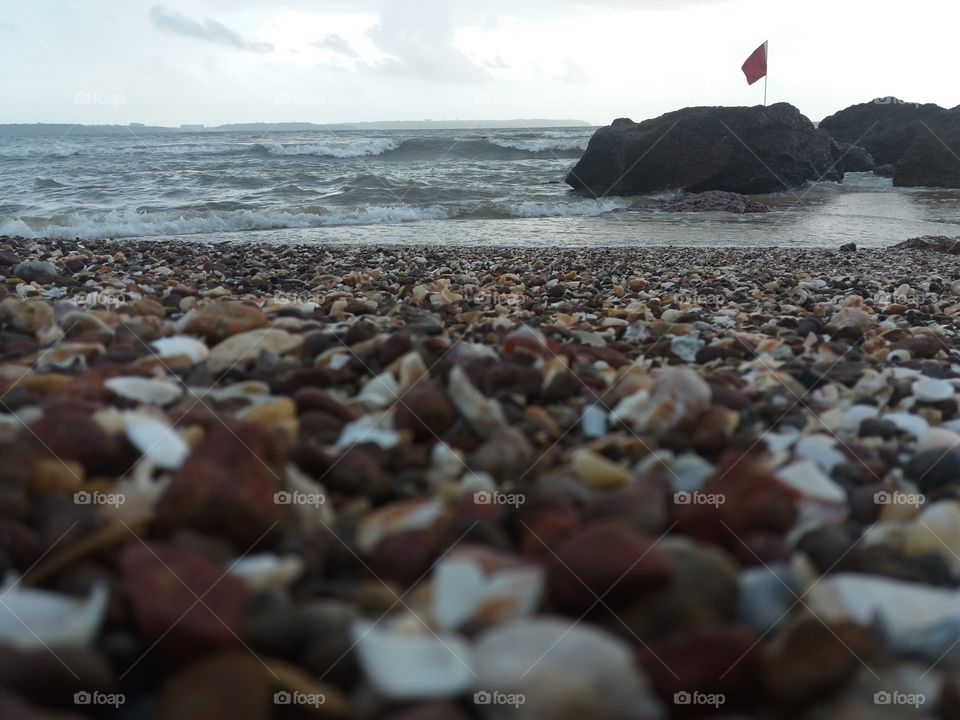 Perfect Click. Sunset time seashore