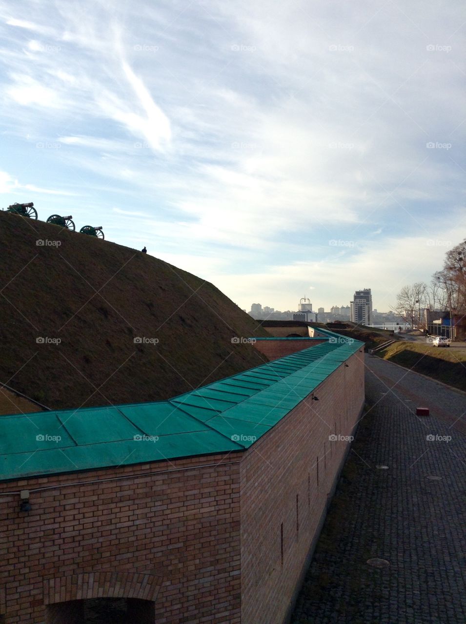 Fortification walls in Kyiv