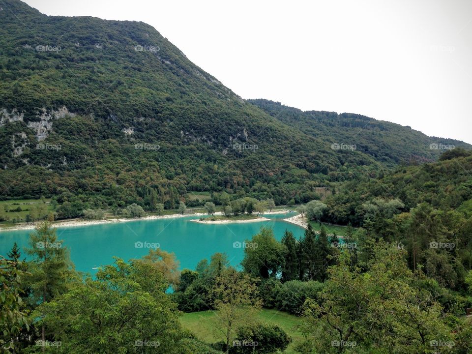 Discovering Italy. A mountain lake 