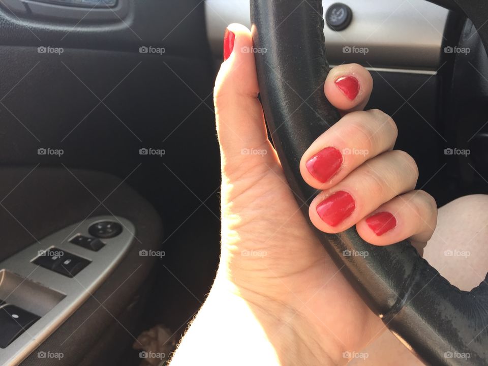 In the car 