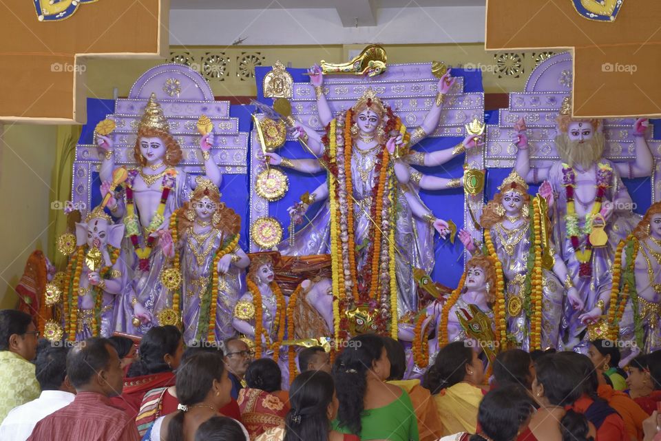 Durga puja idol