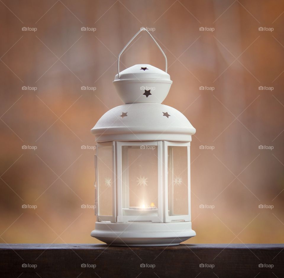 Lantern with candle 