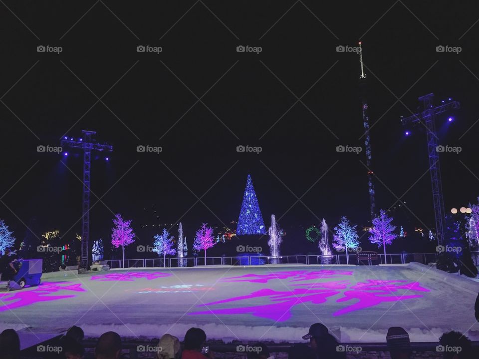 Christmas on ice at Seaworld 
