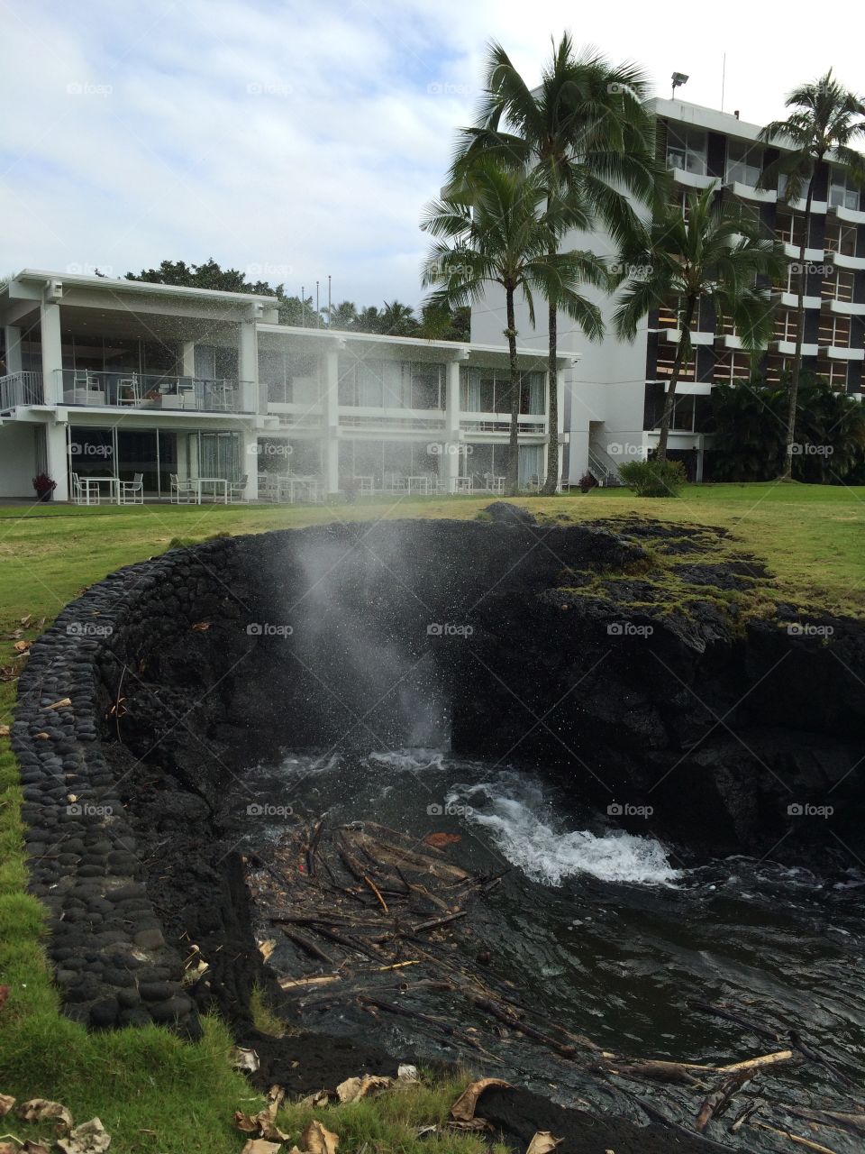 Blowhole Naniloa Hotel Hilo Hawaii