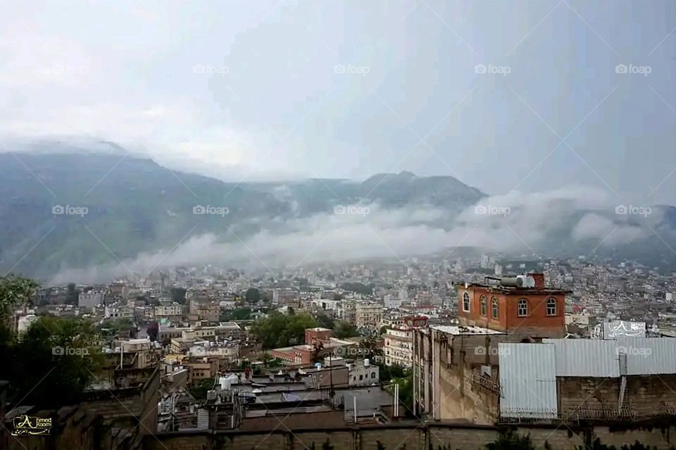 Glory be to God, the magnificent and picturesque view and the natural green trees are a view that is nothing more wonderful than it