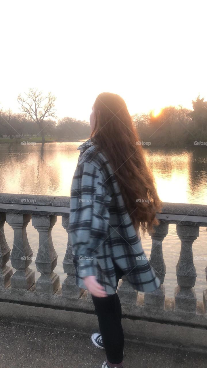 Looking to the sunset 