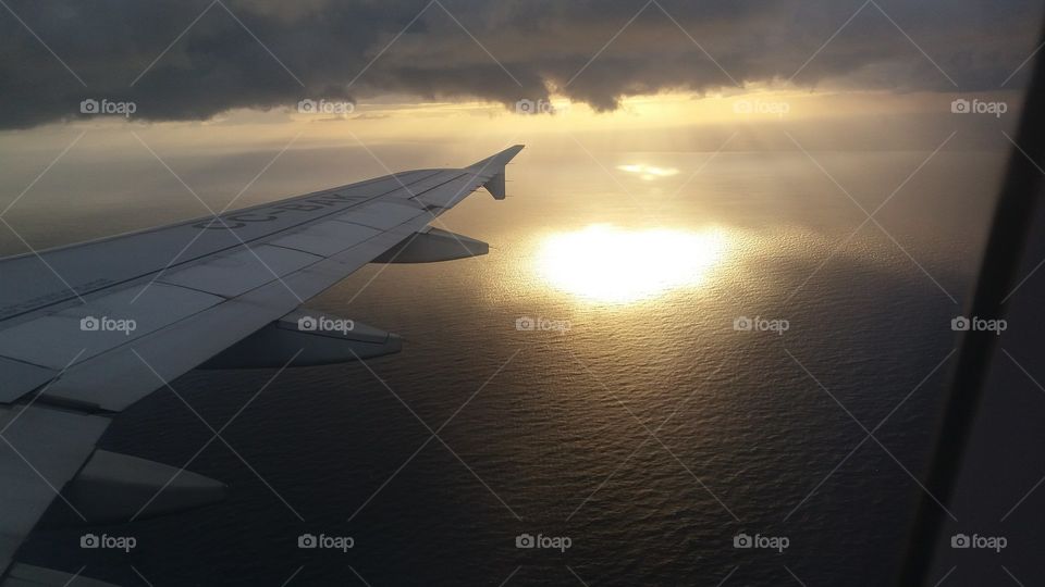 vista aérea de mar