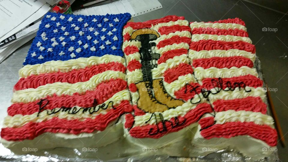 fallen soldier cake