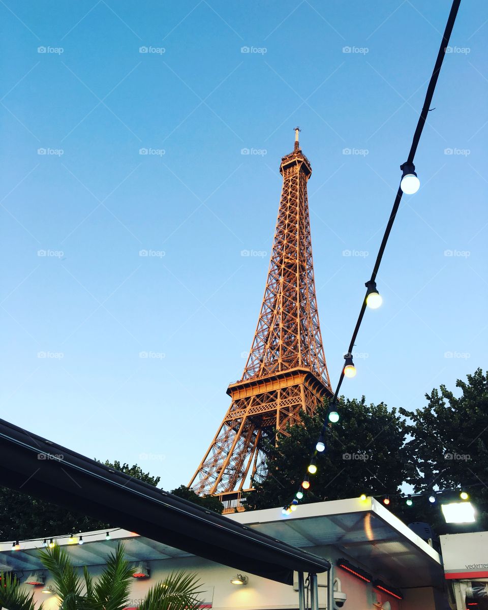 In Paris. Eiffel tower