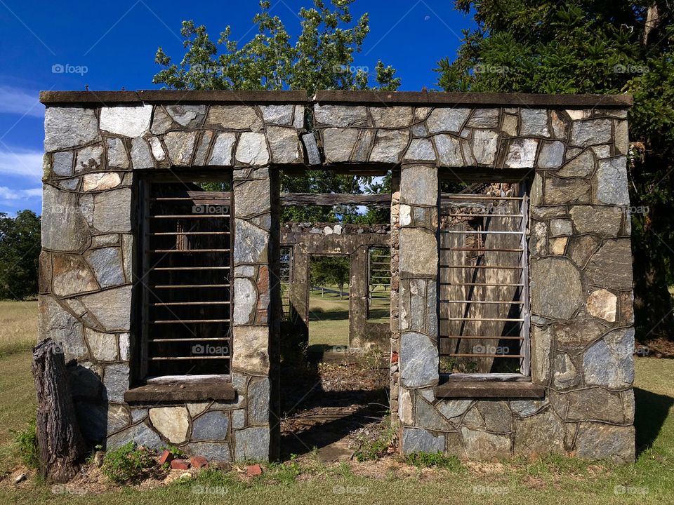 Old abandoned store- but it looks like an old jail