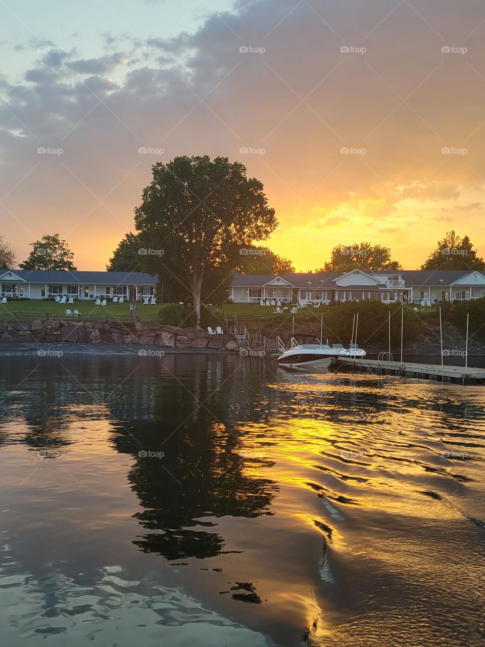 Lake Champlain summer sunset
