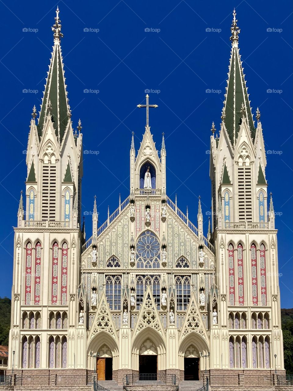 (Catholic Church Basílica Nossa Senhora do Rosário, Caieiras, Brazil). 🇧🇷 Ó Maria, Nossa Senhora, rogai por nós que recorremos a vós. Amém. / 