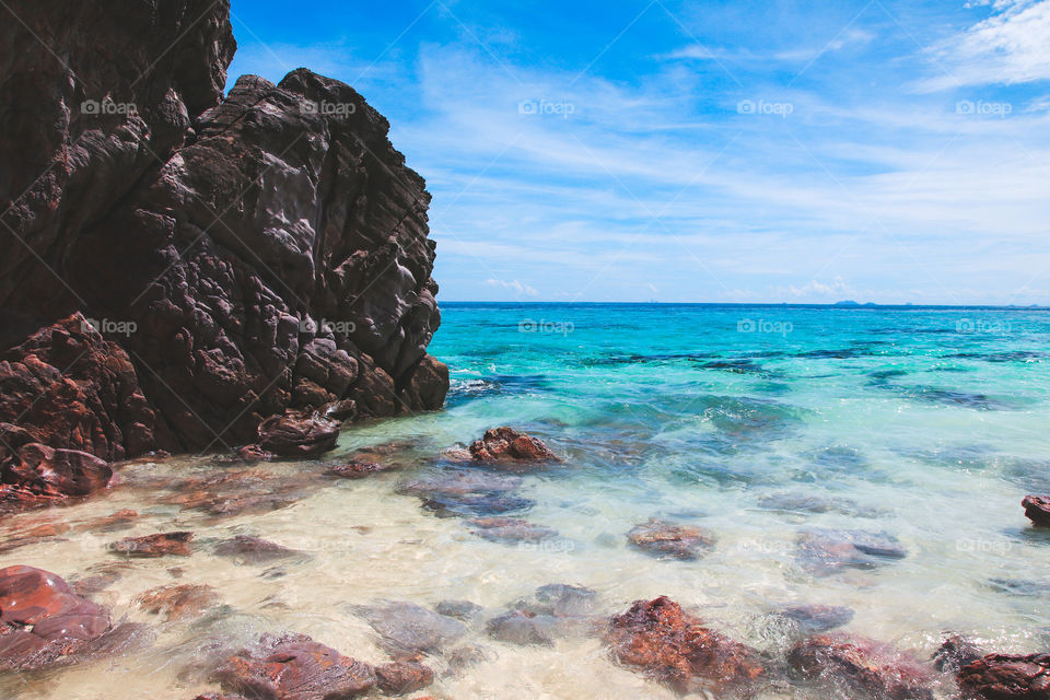 Sea view on the view