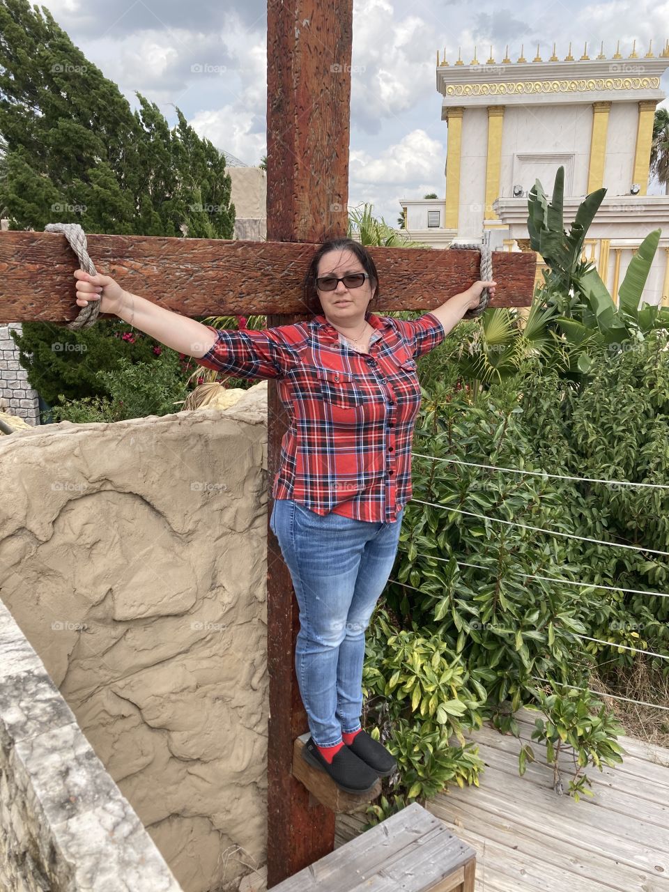 Myself being crucified at The Holy Land Experience 