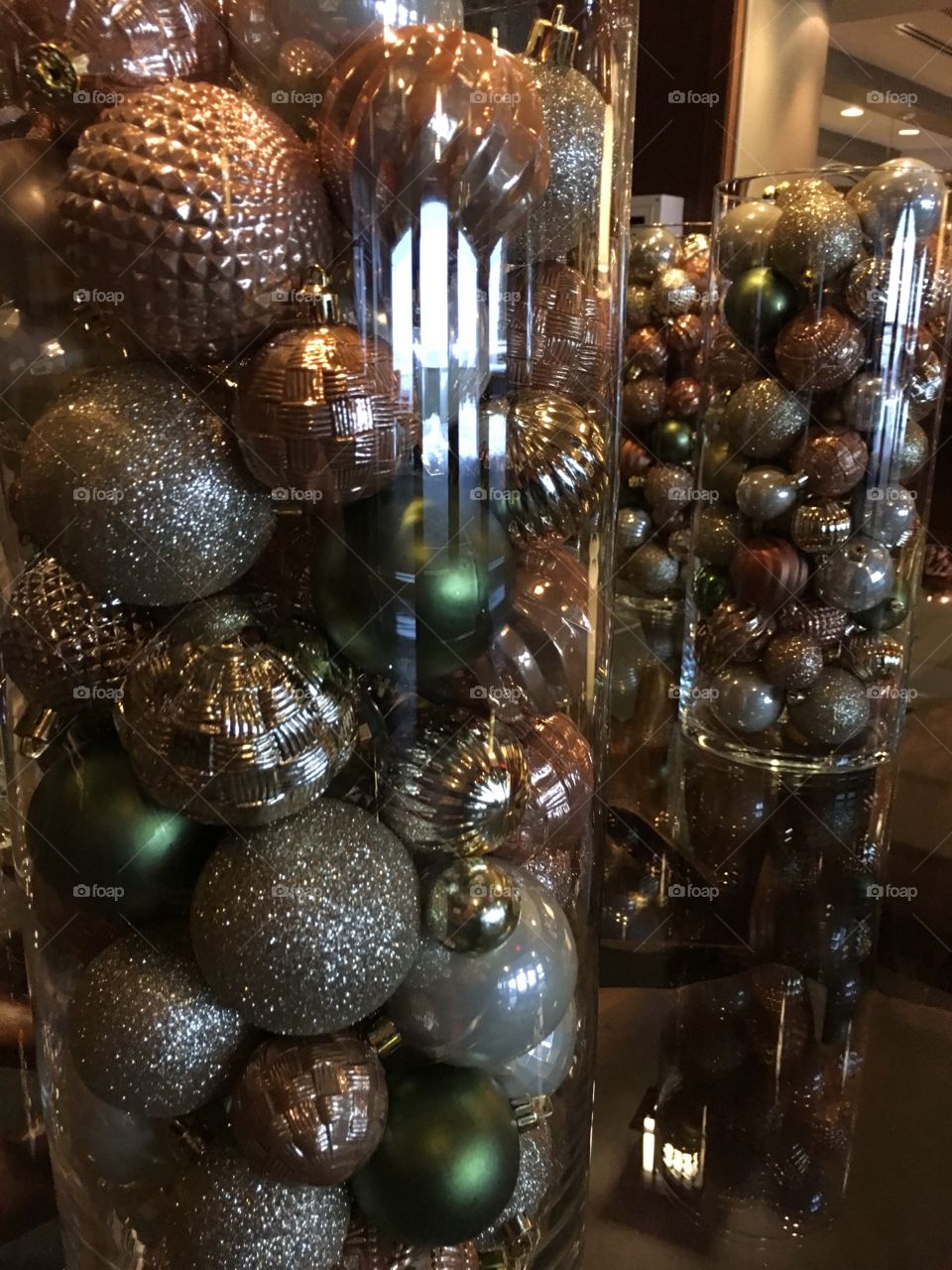 Ornaments in a jar