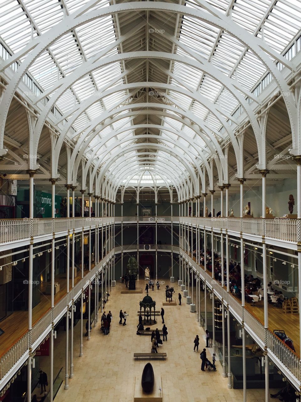 Scottish National Museum. View of the atrium in the Scottish National Museum, Edinburgh