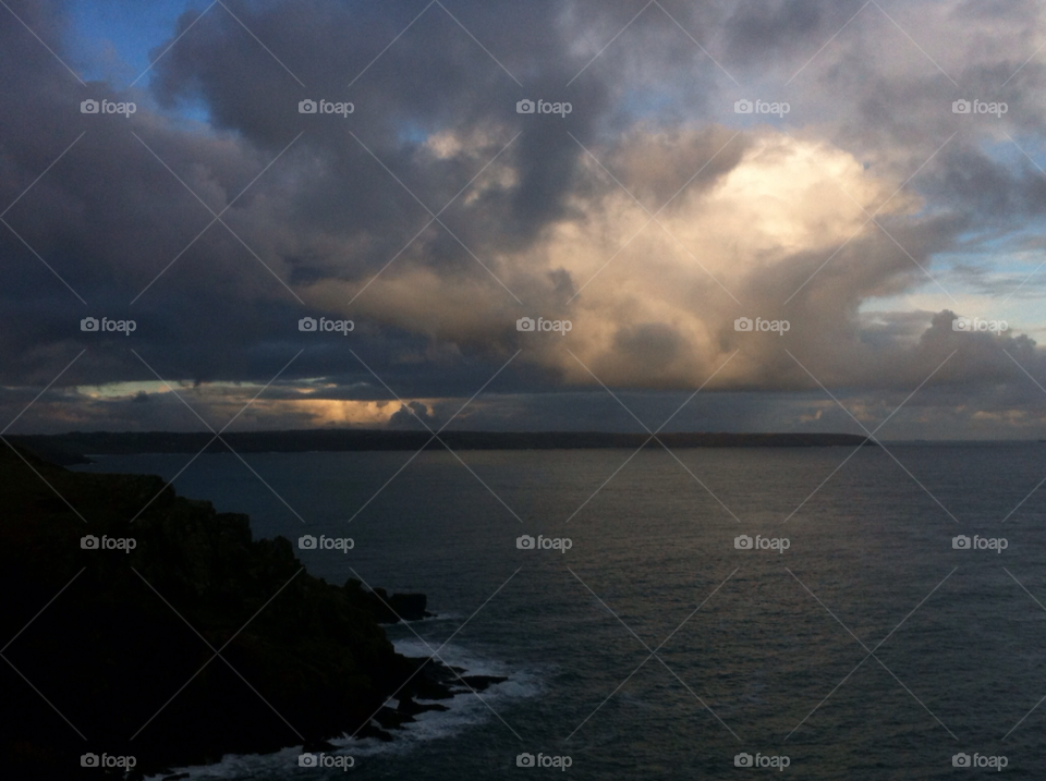 sun cloud sea coast by matteccles36