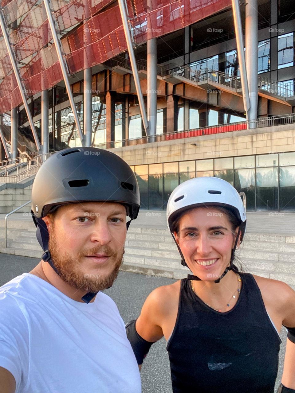 Having fun on Roller Skates