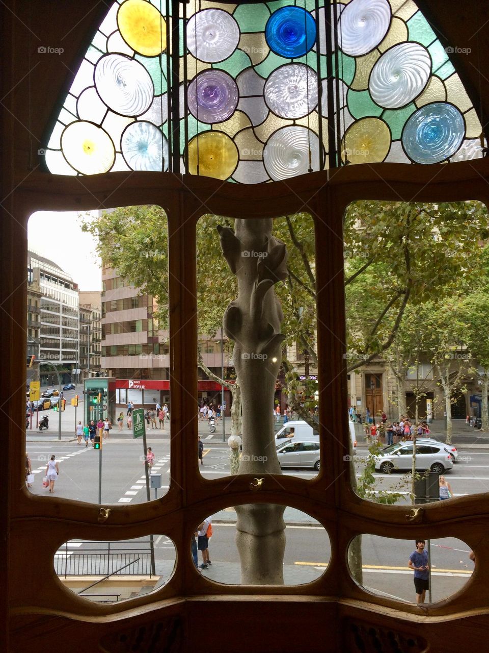 Window in Casa Battlo in Barcelona 