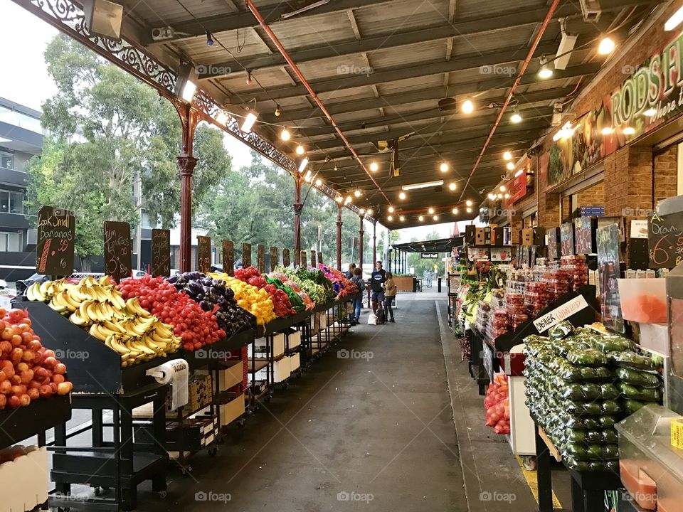 South Melbourne fruit market
