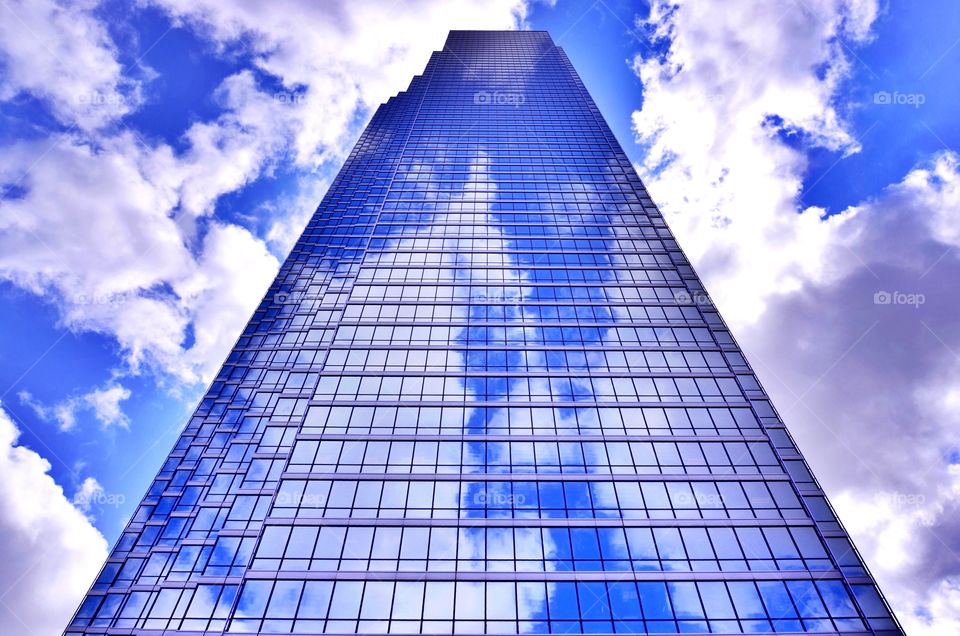 Blue skyscraper 