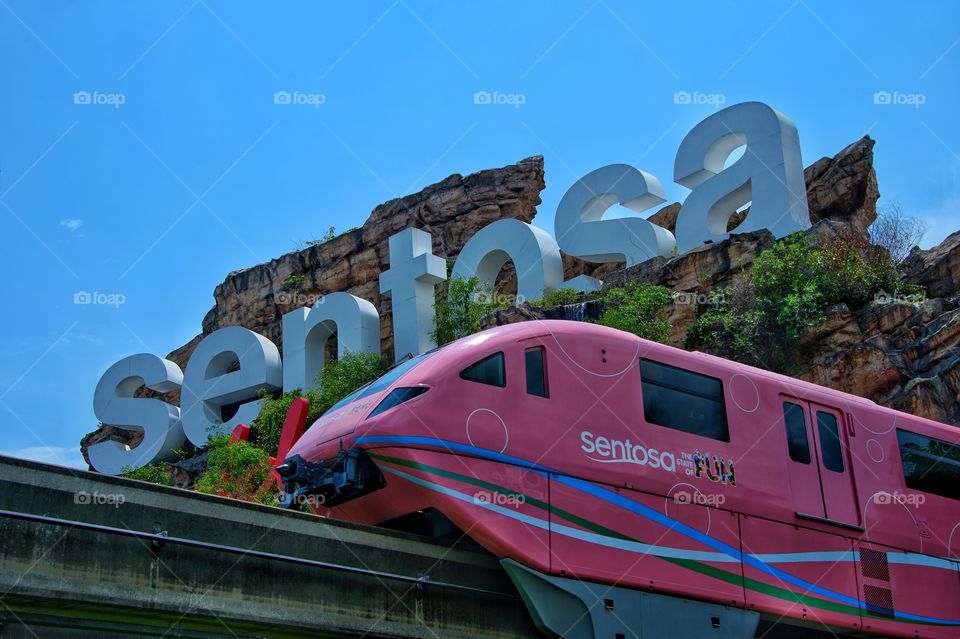 The Sentosa Express is a monorail line connecting Sentosa to the Singapore mainland.