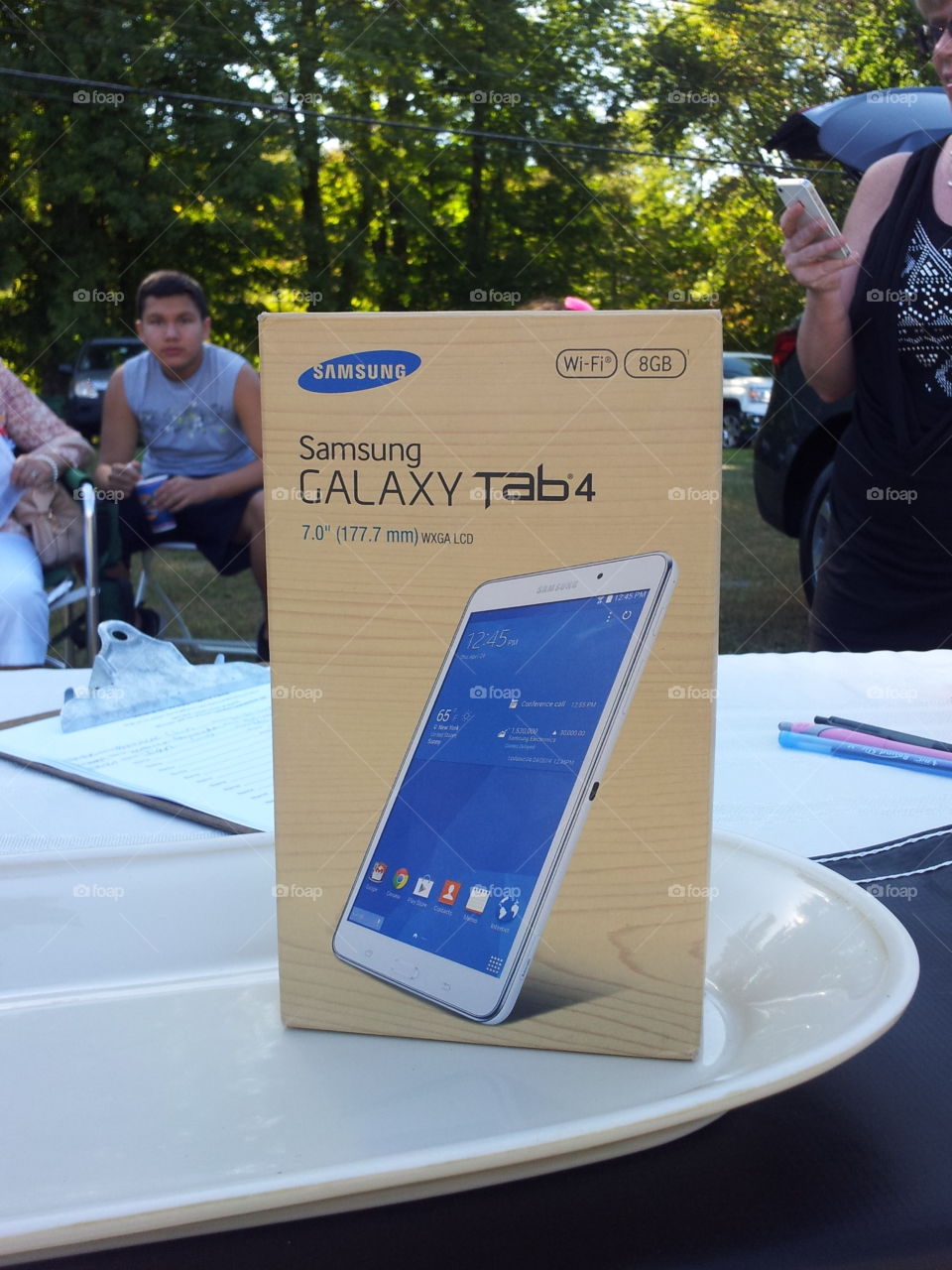7" Samsung Galaxy Tab 4 back in a 2014 giveaway 