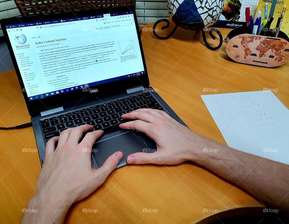 trabalho no notebook