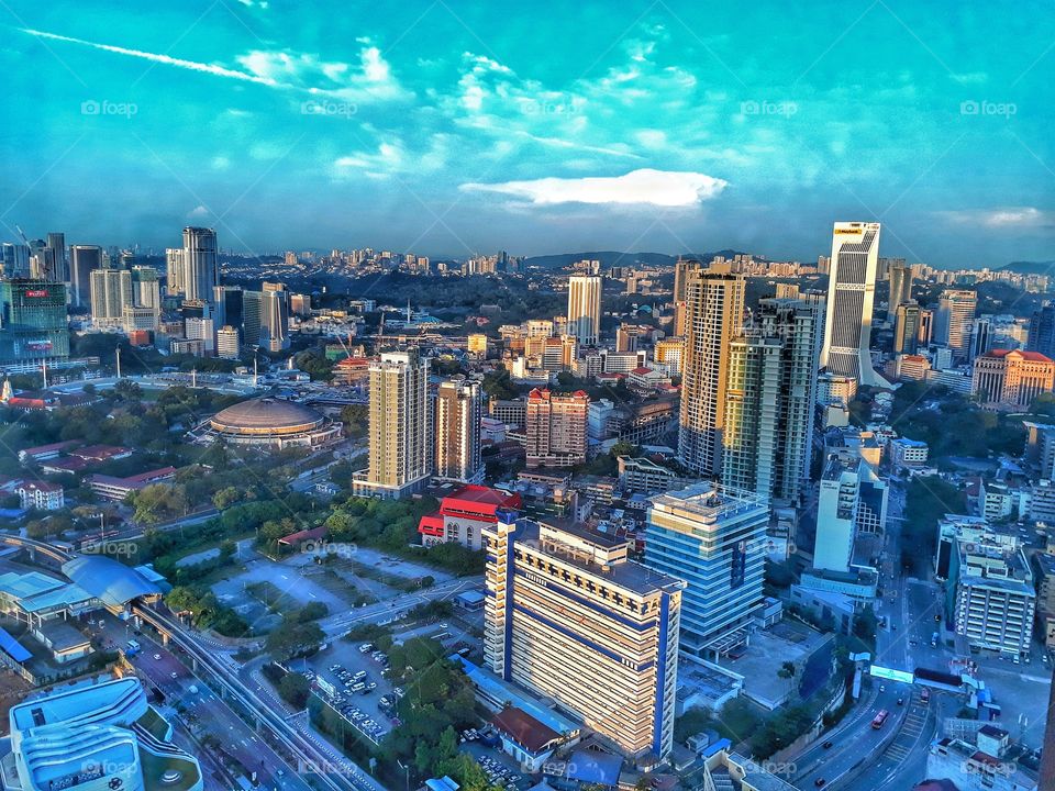 Kuala Lumpur City from high