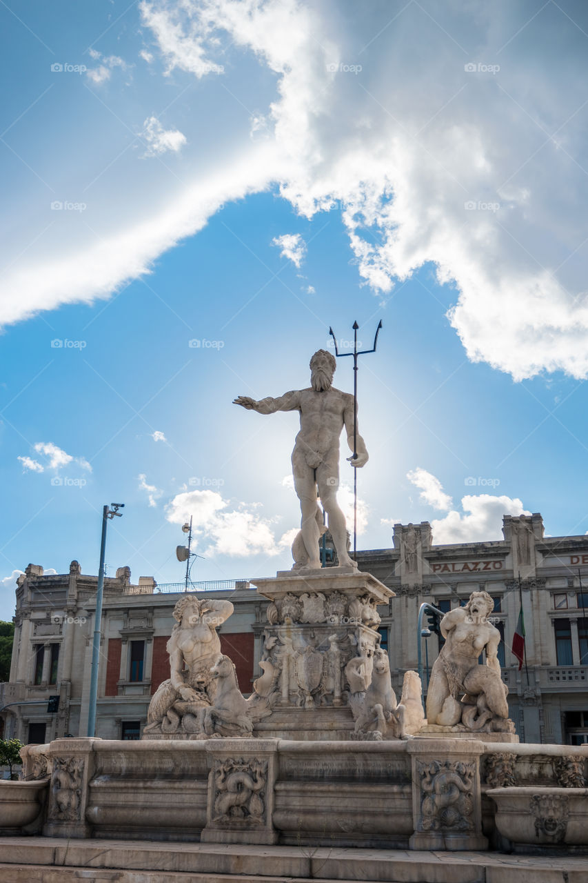 Neptune statue