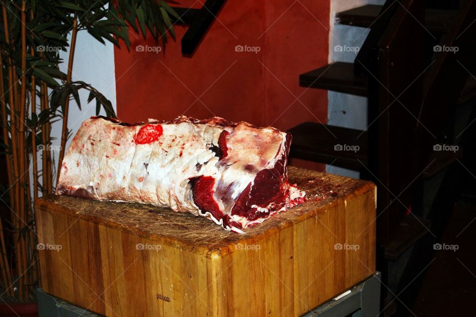 Meat in a restaurant in Florence 