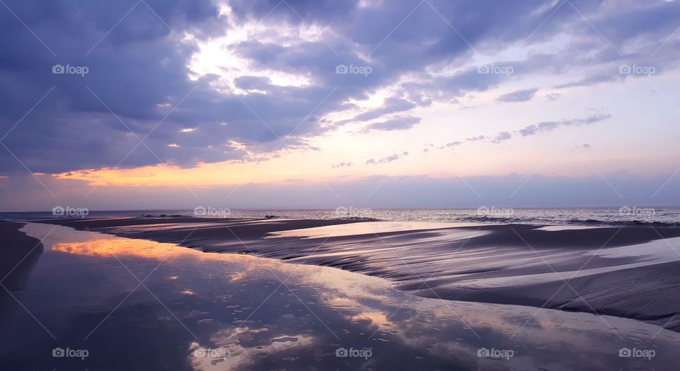 Evening on the beach.