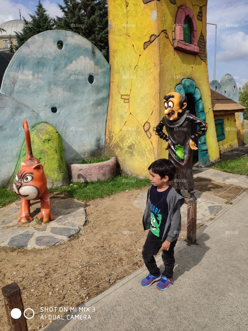 Fairy Tales Park, Istanbul, meet Gargamel and his angry cat, summer recreation with fairy characters
