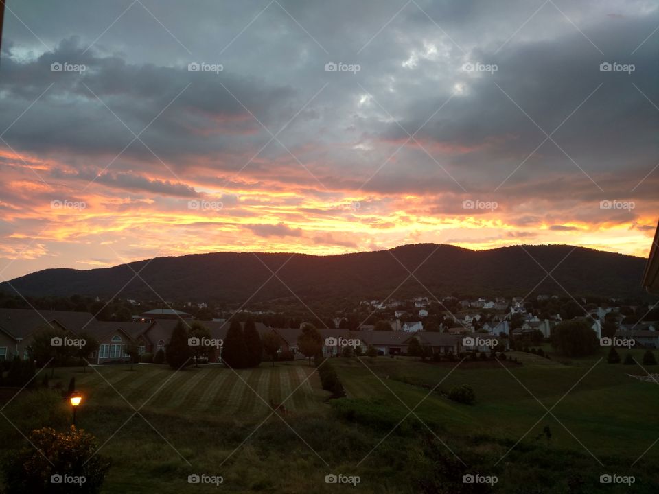 sunset on Read Mountain