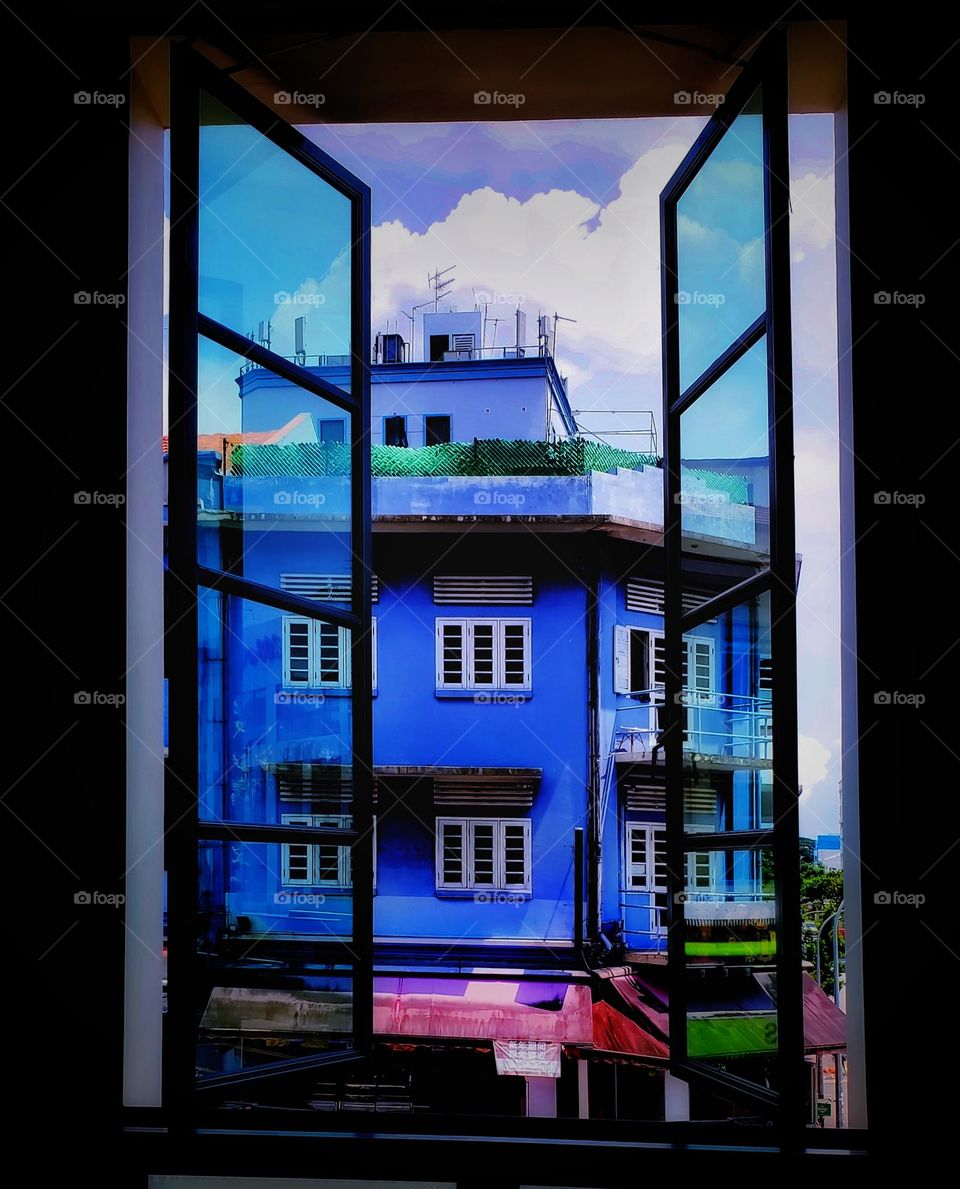 from the window view.