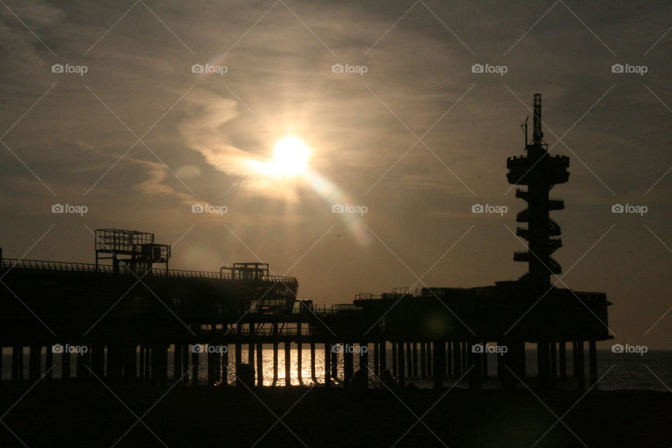 Sunset at scheveningen