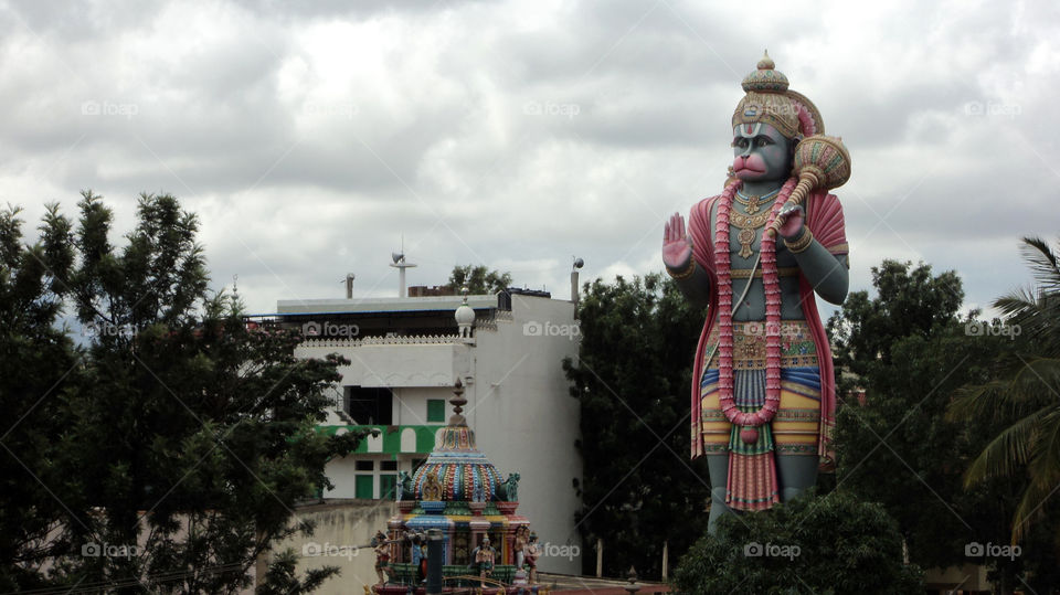 A tall statue reminding us of the presence of God.