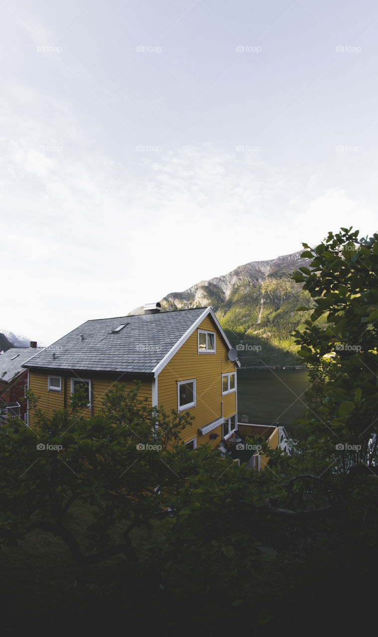 Bright and colorful Norwegian houses!