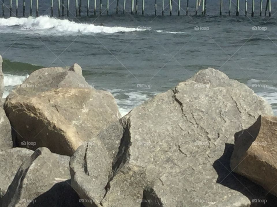 Big rocks, ocean