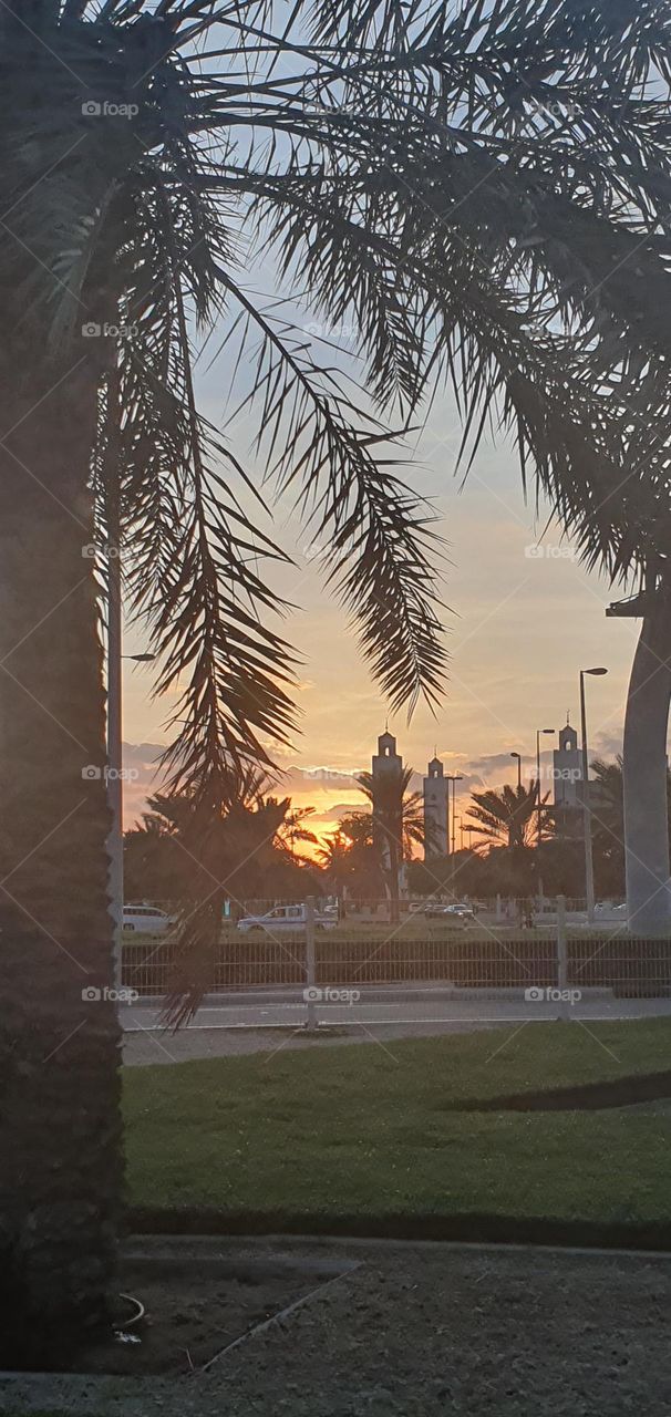 Sunset in Abu Dhabi