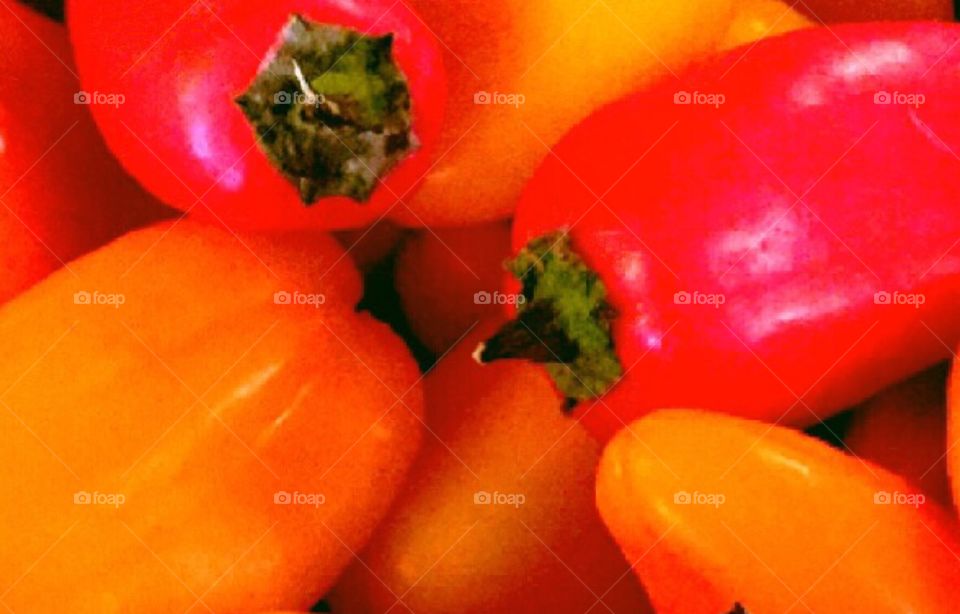 closeup of peppers
