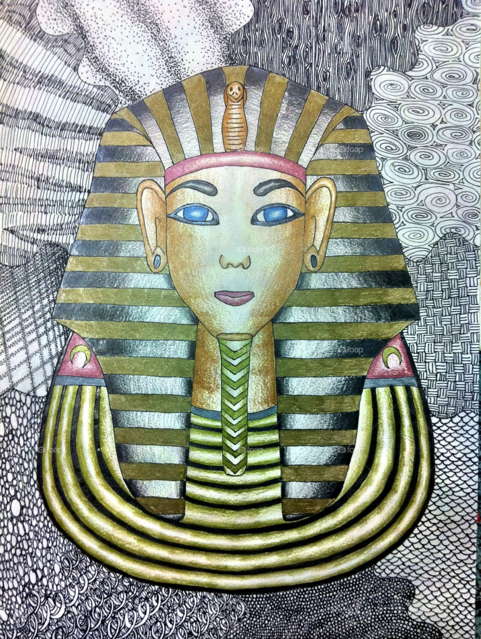 texture egypt pharaoh shading by leeannmc