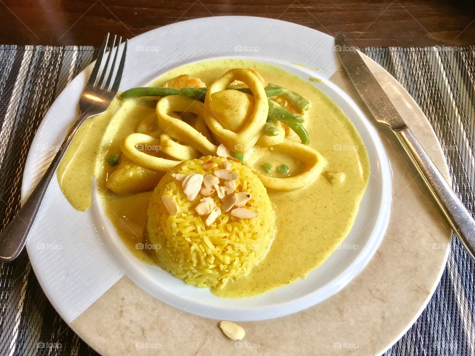 It's about yellow and curry