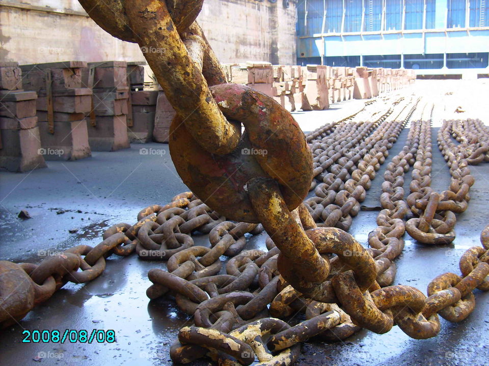 #anchor chain# links# shackles# dry dock# turkey#