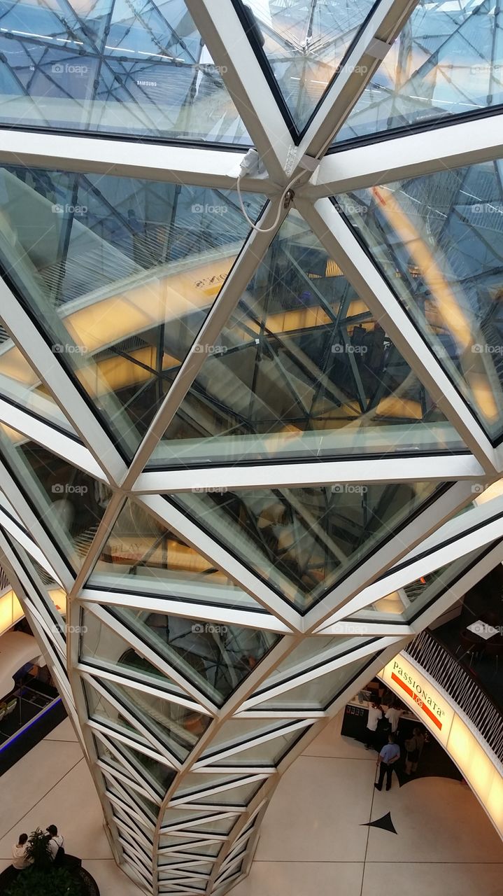 Glass steel structure Frankfurt