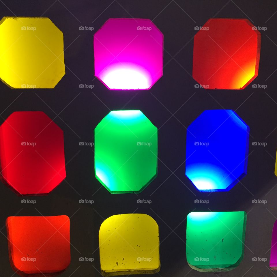 Colourful wall Hong Kong 